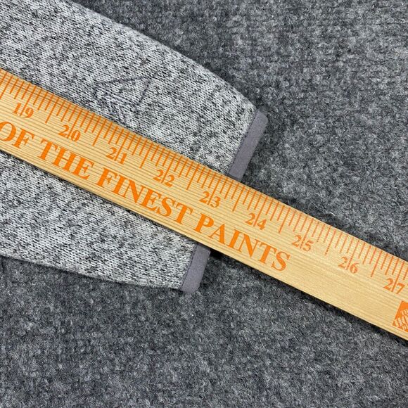 L.L. Bean Snap Sweater Fleece Pullover Womens Large Heather Gray Outdoor Hiking - Picture 15 of 16